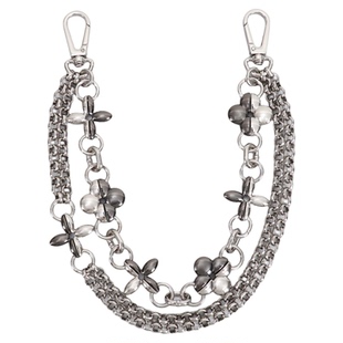 适用于lv capucines双拼四叶草挂饰链条改造卡普辛包包装饰链配件