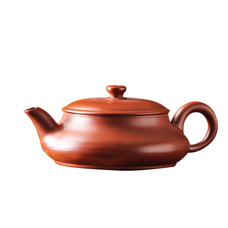 纯手工紫砂手拉大口径小品茶壶