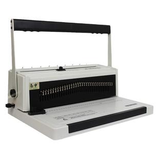 易申W20A全抽刀圆孔铁圈装订机34孔活页铁圈打孔机双线圈手工打孔装订机方孔台历挂历压圈装订打孔机装线办公