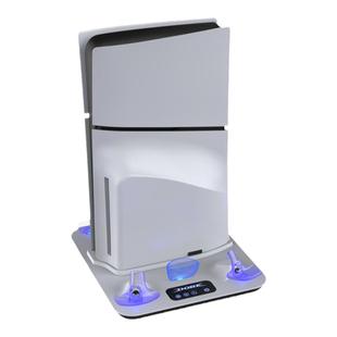 PS5Slim主机多功能散热底座PS5充电底座PSVR2手柄座充+耳机挂架