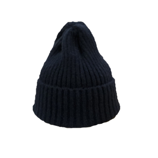 韩系气质卷边针织帽冬天保暖柔软线绒 纯色帽子女青年可爱毛线帽