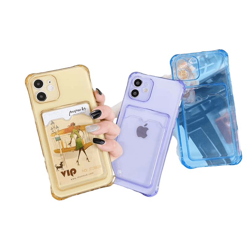ikoko卡包放照片iPhone7气囊8plus手机壳xsmax软r适用苹果11透明11pro套12硅胶13promax全包镜头14plus保护套