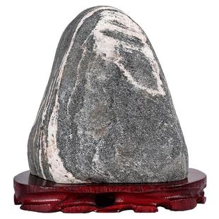 正宗泰山石敢当天然原石招财补角客厅靠山石家居室内泰山石头摆件