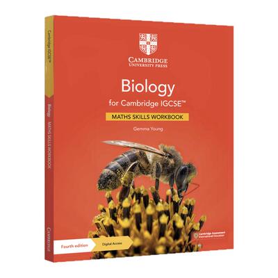 0610考试 NEW Biology for Cambridge IGCSE™ Maths Skills Workbook with Digital Access 剑桥IGCSE生物学数学技能练习册