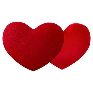结婚抱枕一对装红色爱心喜庆靠枕心形客厅沙发婚房装饰新婚礼物