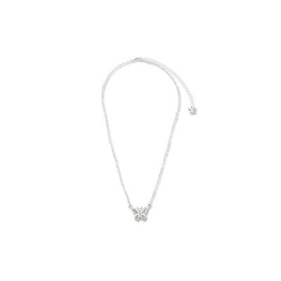 维多利亚基础碎钻蝴蝶项链