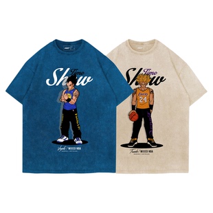 TEE7龙珠篮球全明星跨界创意水洗做旧纯棉宽松美式街头ins短袖T恤