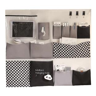 衣柜内置收纳挂袋格子柜门免打孔挂式学生宿舍放内衣内裤整理神器