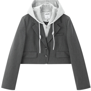 【商场同款】乐町两件套休闲感西装通勤百搭肌理感外套C2BAF3326