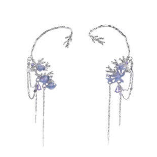 DOACH 珊瑚海耳挂流苏耳骨夹女原创小众设计高级甜酷个性耳饰耳环