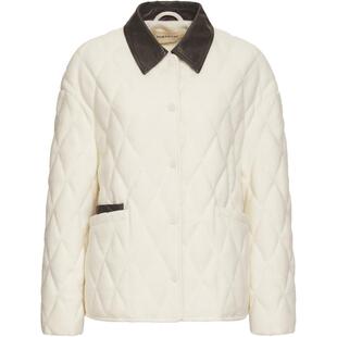 宝姿PORTSPURE2025秋冬新品菱格肌理毛针织短款女士羽绒服冬季