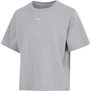 Nike耐克正品灰色短袖女装2022夏新款女士运动服宽松休闲T恤上衣