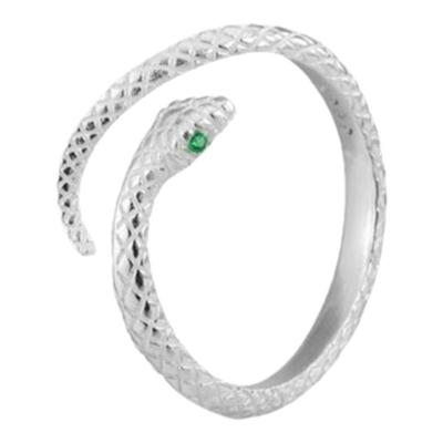 晚舟开口灵蛇情侣对戒