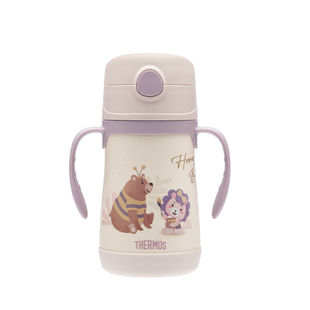膳魔师旗舰店儿童吸管保温杯带手柄幼儿园小月龄宝宝学饮杯TCKC