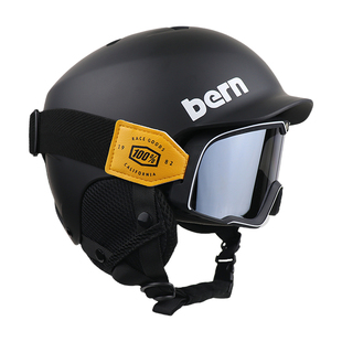 Bern同款滑雪头盔男女单板双板专业滑雪装备保暖防撞户外雪盔雪帽