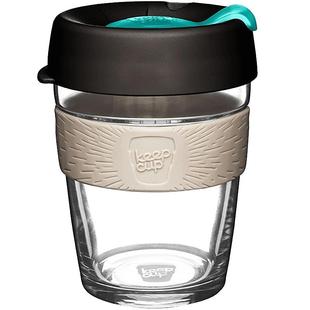 keepcup咖啡杯便携女水杯玻璃杯带盖杯子随行杯桌面杯茶杯ins风