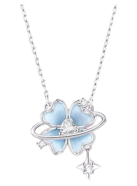 儿童四叶草项链轻奢小众设计感