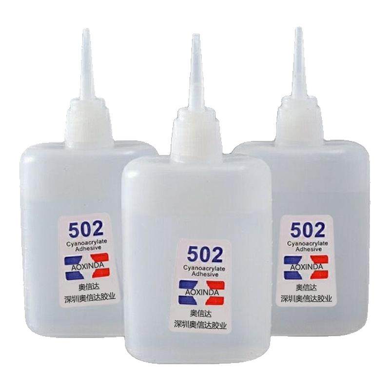 502胶水正品强力万能胶小支520粘鞋防水专用胶补鞋快干木工木头塑料超强力速干模型透明3秒大瓶木材修补水性