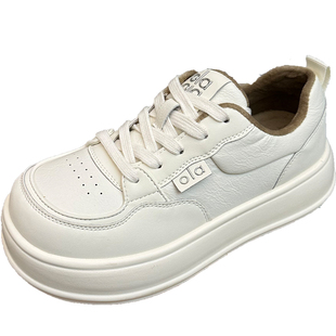 小白鞋女冬季加绒保暖韩版厚底增高百搭丑萌休闲运动二棉鞋面包鞋