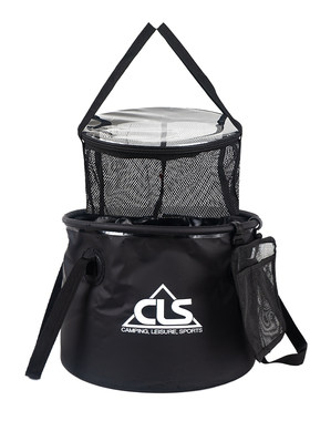 CLS透明沥水篮折叠水桶30L