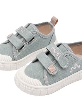 m1m2宝宝学步鞋女童宽头帆布鞋