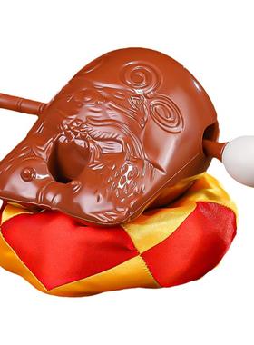 木鱼敲打击乐器寺庙静心摆件办公室解压神器家用法器一套棒槌垫子