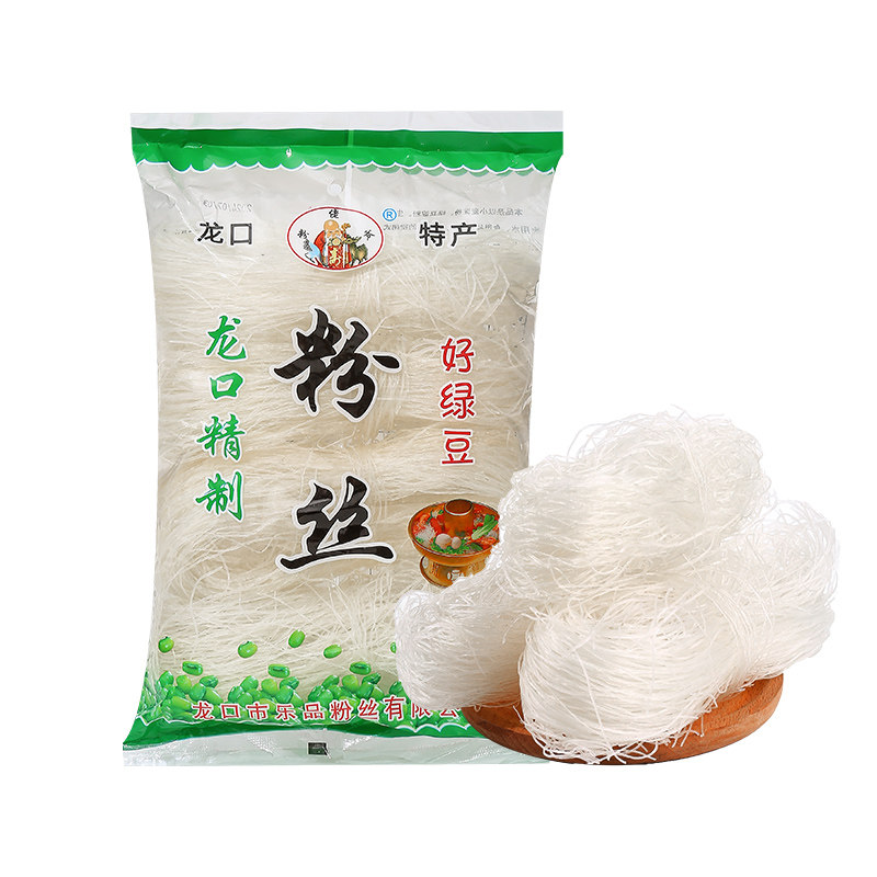 山东龙口风味粉丝白扇贝蒜蓉生蚝凉拌豌豆龙须干米粉商用丝粉
