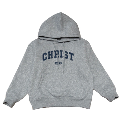 凯文家童装2025年冬季新品男童中大童韩版字母加绒连帽套头卫衣