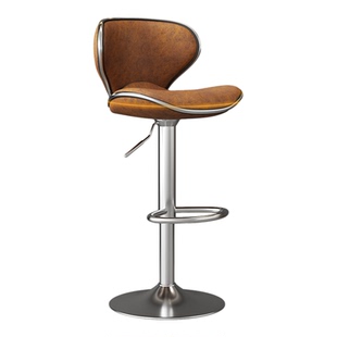 轻奢吧台椅升降高脚凳现代北欧商用收银前台座椅酒吧家用岛台椅子