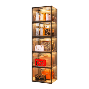 包包收纳神器家用专门存放包包的置物架省空间展示柜装奢侈品盒子