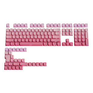 腹灵草莓大福键帽原厂侧刻PBT渐变透光wootting 艾石头na87 evo80