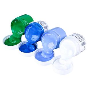 青竹水粉画颜料套装初学者罐装100ML儿童学生用大瓶白色12色18色36色画画工具色彩绘画补充装水彩广告色颜料