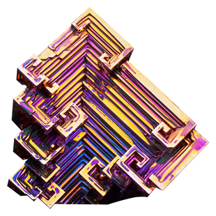 铋晶体金属化学元素创意礼物彩色矿石收藏品摆件矿物标本小礼品