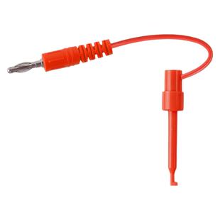 4mm香蕉插头转测试钩导线/带线连接测试钩/单钩测试夹转万用表笔