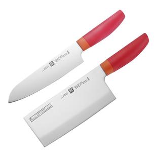 【自营】双立人NowS菜刀家用厨房刀具套装不锈钢切片刀石榴色中式