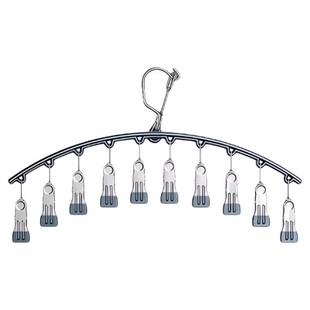 不锈钢袜子夹多夹子防风无痕家用晾内裤衣架多功能晒袜子专用神器