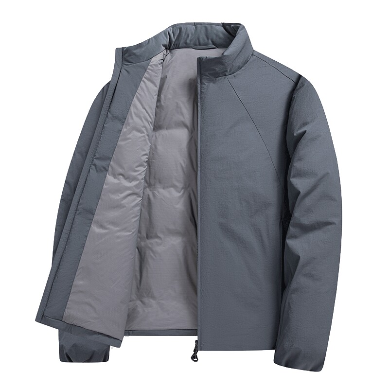 MindBridge纯色百搭通勤立领棉服