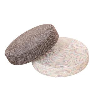 日式绳编蒲团坐垫榻榻米家用隔热垫卧室圆形可坐地上打坐垫禅修垫