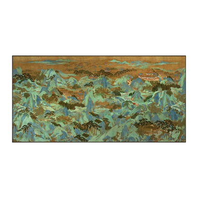 酒店民宿高端定制鎏金彩雕工艺画