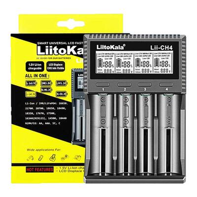 LiItoKala Lii-CH4 1.5V/1.2V/3.2V 智能电池充电器 A C线输入