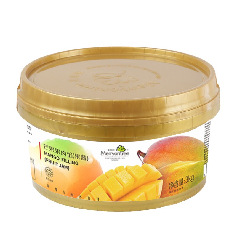 美果树果酱商用菠萝芒果草莓苹果杨枝甘露蓝莓酱蛋糕烘焙专用果馅