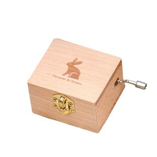 音乐盒木质旋转手摇天空之城迷你八音盒创意圣诞男女生日毕业礼物