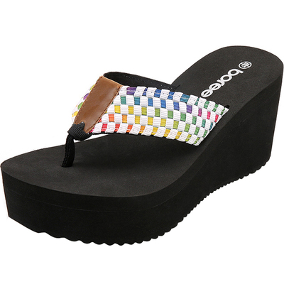 宝人高跟防滑外穿拖鞋女