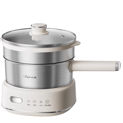 小熊不锈钢电煮锅定时预约小电锅