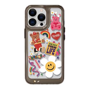 MASFEIL × 潮牌小熊适用苹果13手机壳太空壳12透明iPhone11Promax保护套max网红11全包防摔硅胶ip13Pro女款
