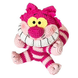 手工编织DIY钩针材料包柴郡猫爱丽丝梦游仙境隐身小猫玩偶挂件