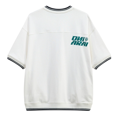 ONIARAI/鬼洗24春夏新品拉链美式棒球领短袖宽松男士卫衣 B240135