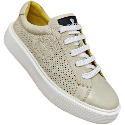 费雷 丹奴夏季冲孔板鞋男轻底透气男鞋白色板鞋时尚百搭休闲男鞋