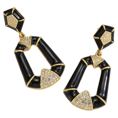 法式复古几何圈圈耳环2025新款