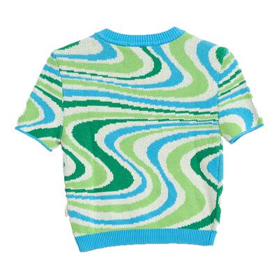 【断码】ANDERSSON BELL 女士修身短袖圆领针织衫毛衣301596